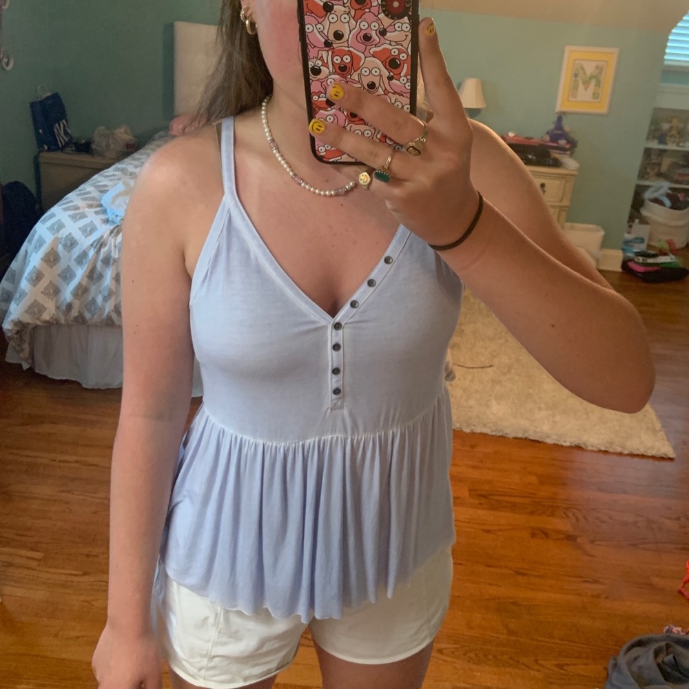 LIGHT BLUE TANK TOP